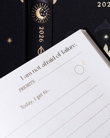 2026 Daily Planner - Onyx Black